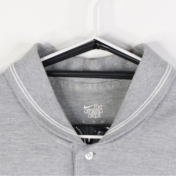 Nike Athletic Dept 00s Mend Polo Shirt Grey College Varsity Style XL Cotton - Picture 4 of 7